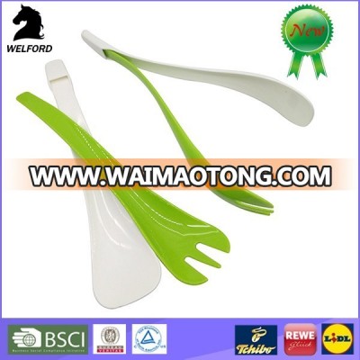 Coloured Salad Serving Tongs, Plastic Kitchen Food Servers